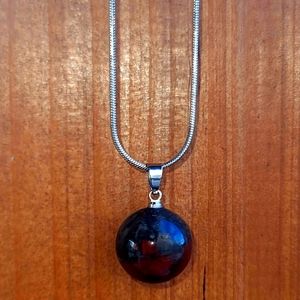 A Variety of Real Crystal Pendants on Stainless Steel Necklaces.